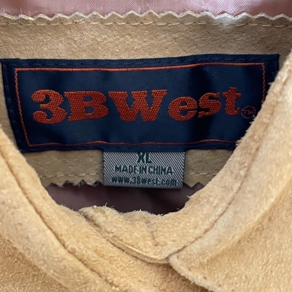 3BWest Women's Suede Leather Jacket Size XL - Picture 15 of 16